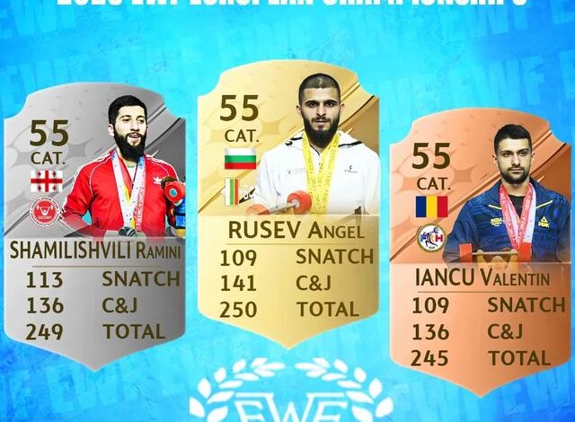 دسته 55 کیلو قهرمانی اروپا