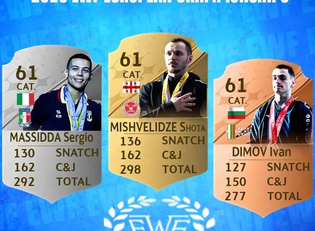 دسته 61 کیلو قهرمانی اروپا