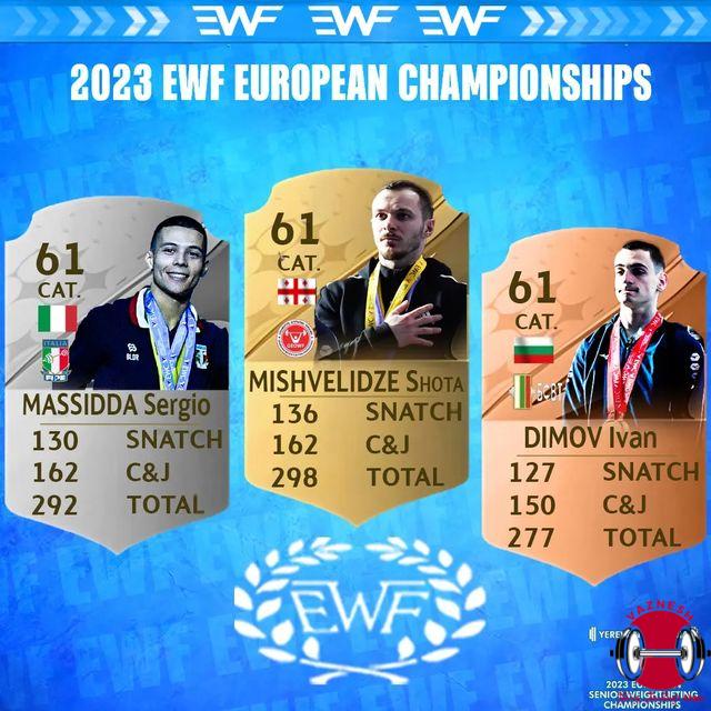دسته 61 کیلو قهرمانی اروپا