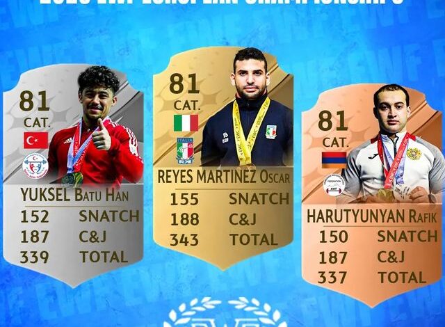 دسته 81 کیلو مردان قهرمانی اروپا