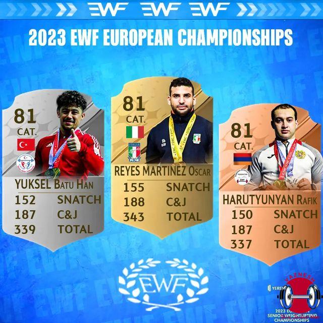 دسته 81 کیلو مردان قهرمانی اروپا