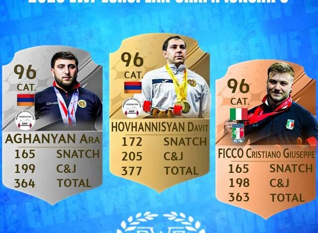دسته 96 کیلو مردان قهرنانی اروپا 2023