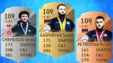 دسته 109 کیلو مردان قهرمانی اروپا