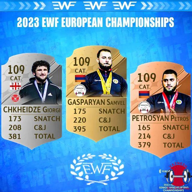 دسته 109 کیلو مردان قهرمانی اروپا