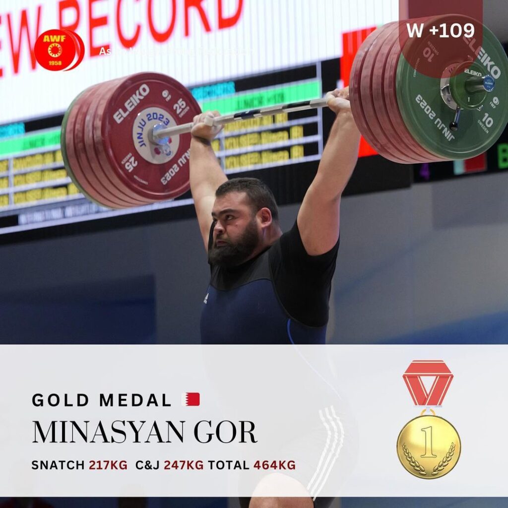 گور میناسیان قهرمان سنگین وزن آسیا