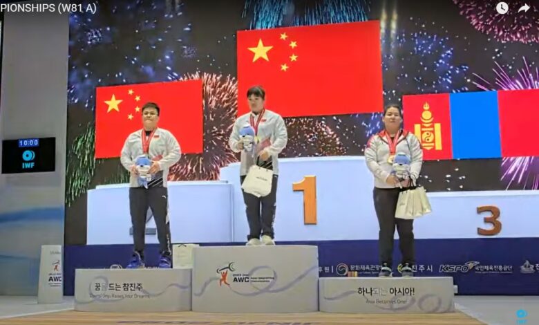 دسته 81 کیلو زنان قهرمانی آسیا